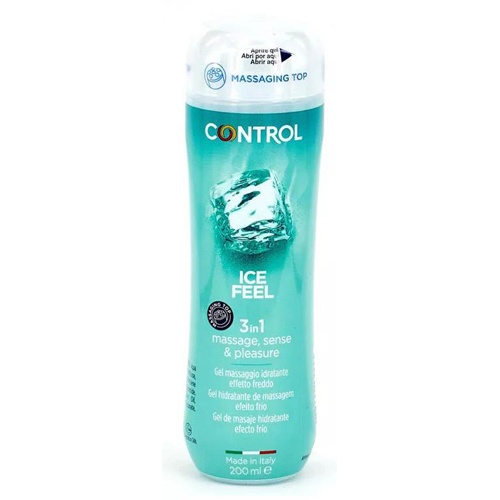 Control ice feel gel de masaje hidratante (1 envase 200 ml)