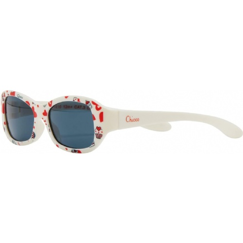 Gafa sol chicco blanco corazones +12m