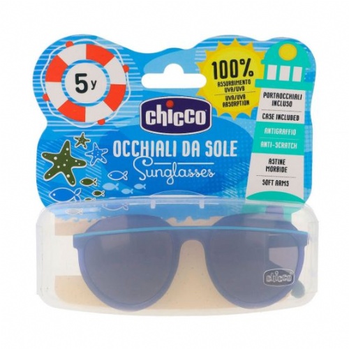 Gafa sol chicco azul transp +36m