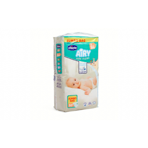 Pañal dry fit chicco talla 2 3-6kg 50 unida