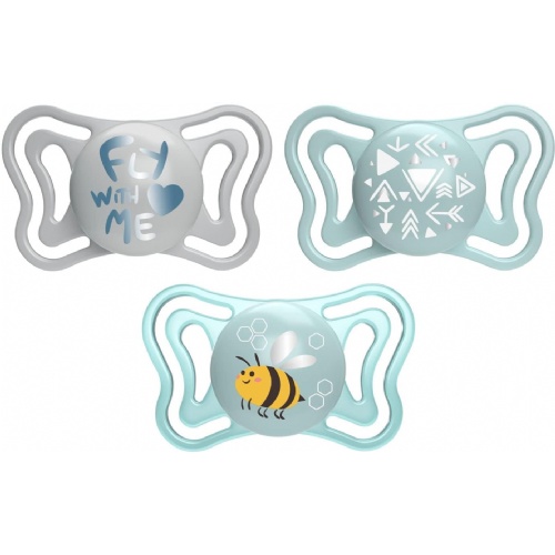 Chicco Chupete Silicona Ortodóntico Physio Light 2 - 6 meses Azul (2 unidades)