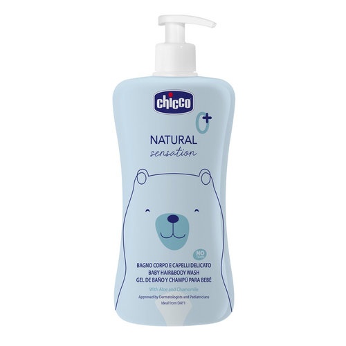 Chicco Gel de baño y champú sin lágrimas Natural Sensation