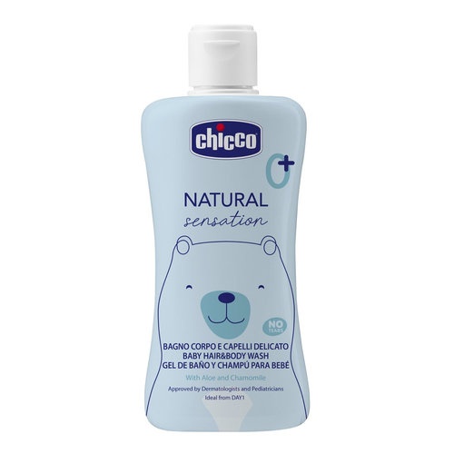 Chicco Gel de baño y champú sin lágrimas Natural Sensation