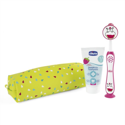Chicco set higiene dental rosa hipo 3-6 años