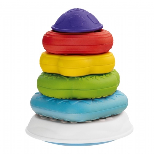 Chicco juguete 2 en 1 piramide de anillos 6 - 36 meses