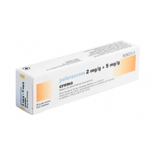 POLARACREM 2 mg/g + 5 mg/g  CREMA , 1 tubo de 20 g