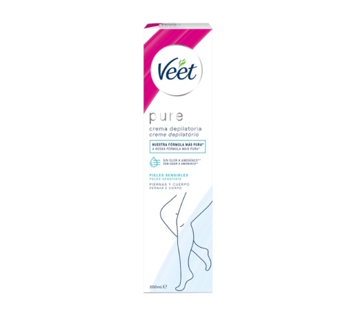 Veet Pure Crema Depilatoria Piel Sensible 200 ml