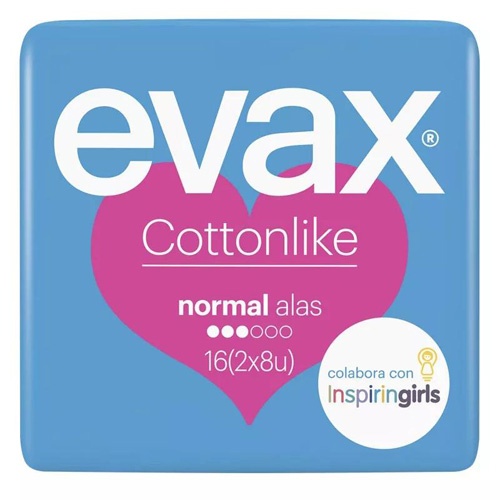 Evax Cottonlike Normal Compresas con alas (16 ud)
