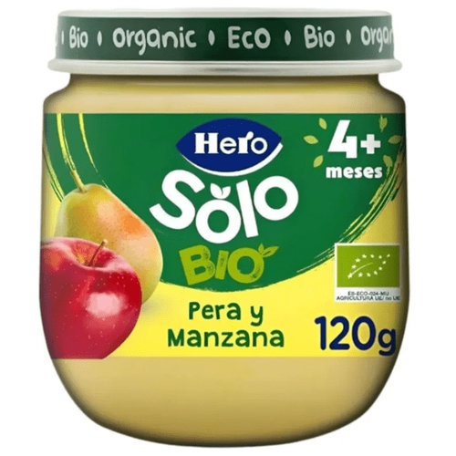 Hero baby solo pera y manzana (1 envase 120 g)