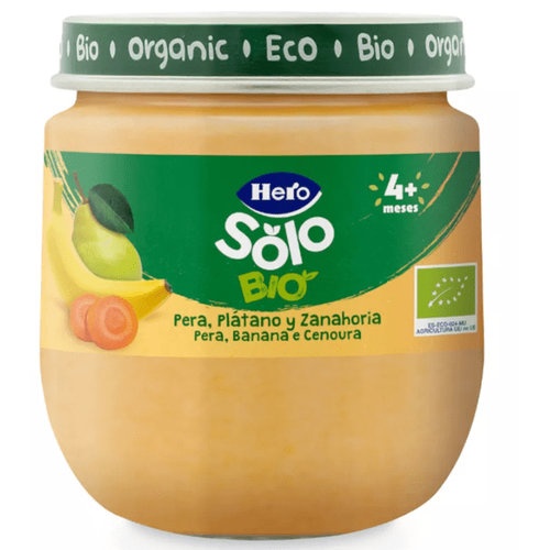 Hero baby solo pera platano y zanahoria (1 envase 120 g)