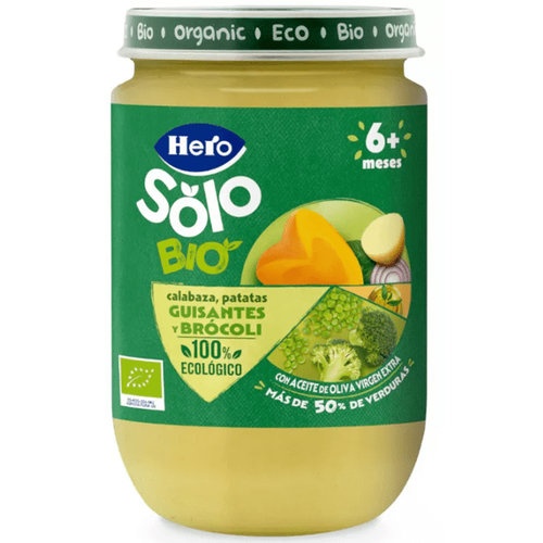 Hero baby solo crema calabaza y pure patatas (1 envase 190 g)