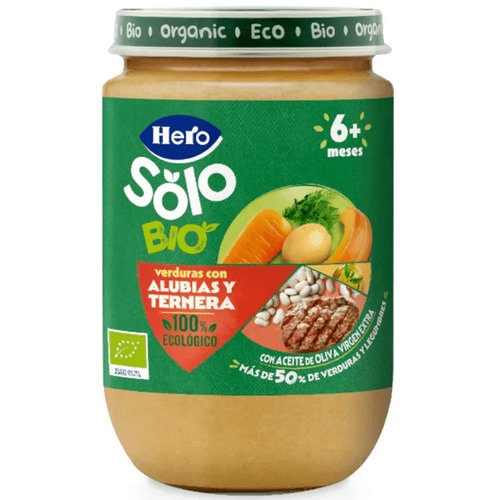 Hero baby solo jardinera ternera (1 envase 190 g)