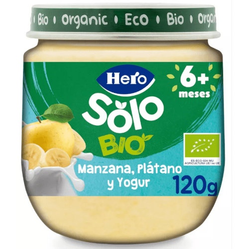 Hero baby solo manzana platano y yogur (1 envase 120 g)
