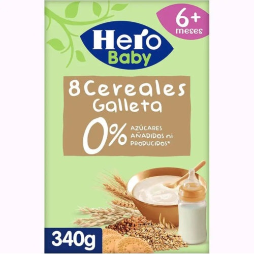 Hero 8 cereales galleta (1 bolsa 340 g)