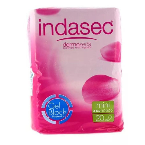 Indasec Mini Compresa para pérdidas leves (20 ud)
