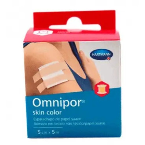 Esparadrapo hipoalergico omnipor skin color 1 unidad 5 m x 5 cm - omnipor skin color