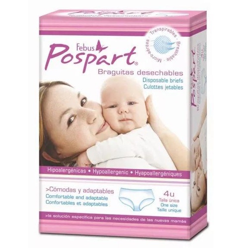 Indasec Pospart Braguitas Desechables Talla única (4 ud)