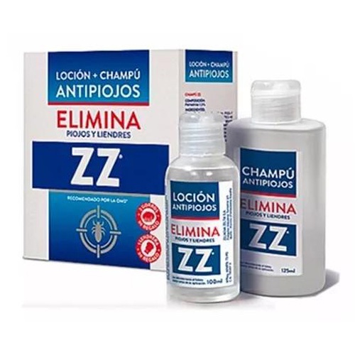 Zz locion + champu antipiojos (1 envase 100 ml +125 ml)