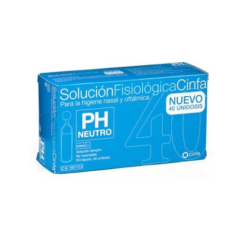 Sv solucion fisiologica  40 unidades monodosis 5 ml