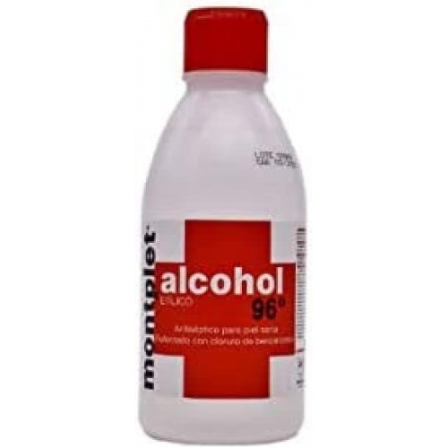 Alcohol 96º - montplet (1 frasco 250 ml)