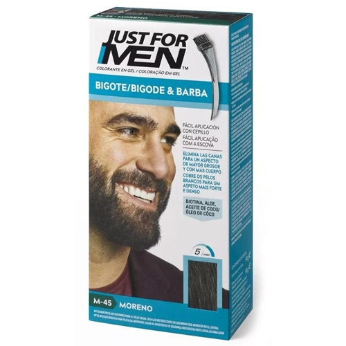 Just for Men Bigote y barba Gel colorante (Moreno)