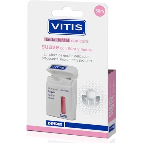 VITIS SEDA DENTAL CON FLUOR Y MENTA SUAVE (50 M)