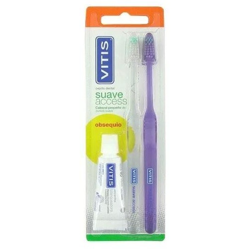 Cepillo dental adulto - vitis access (suave blister 2 u)