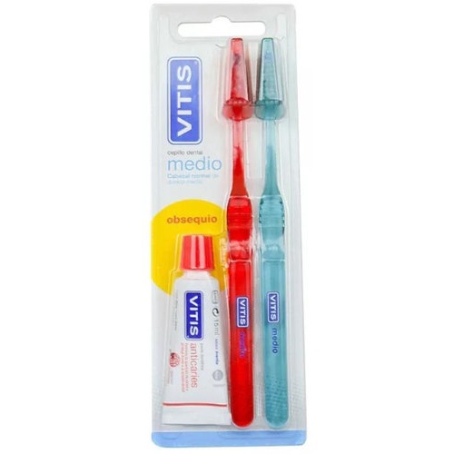 CEPILLO DENTAL ADULTO - VITIS (MEDIO DUPLO)