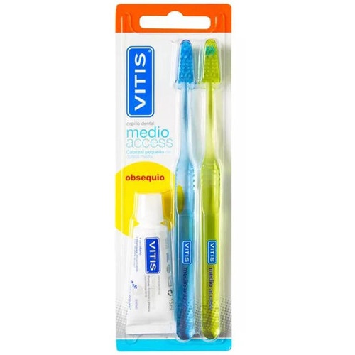 Cepillo dental adulto - vitis access (medio blister 2 u)
