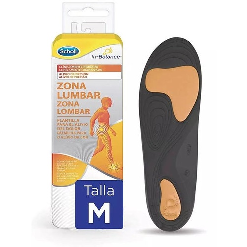 Plantillas zona lumbar - scholl in-balance (talla m 1 par)