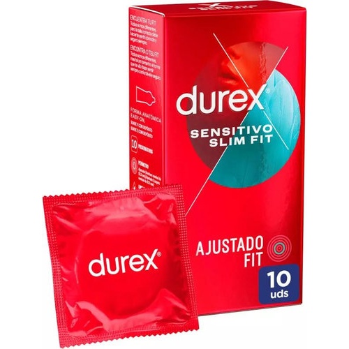 Durex sensitivo slim fit - preservativos (10 unidades)