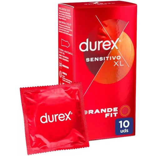 Durex sensitivo xl - preservativos (10 unidades)
