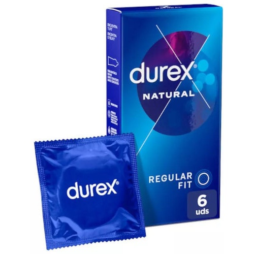 Durex natural plus - preservativos (6 u)