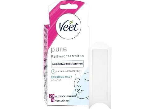 Veet pure bandas de cera depilatoria facial