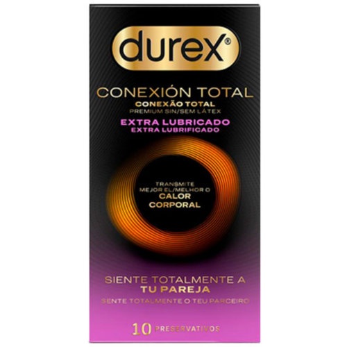 Durex Conexión Total Extra Lubricado 10 preservativos