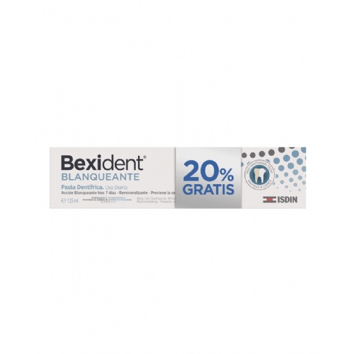 Bexident Pasta Dentífrica blanqueador 125 ml 20% gratis