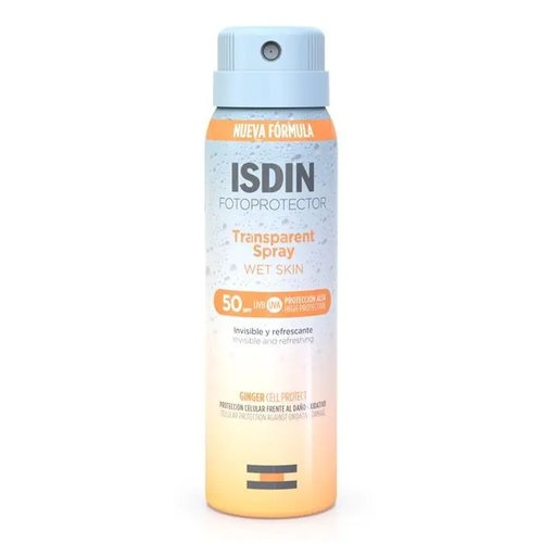 Isdin fotoprotector transparent spray wet skin spf 50 (1 envase 100 ml)