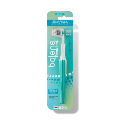 Balene by Bexident Cepillo dental adulto dureza Suave color aqua