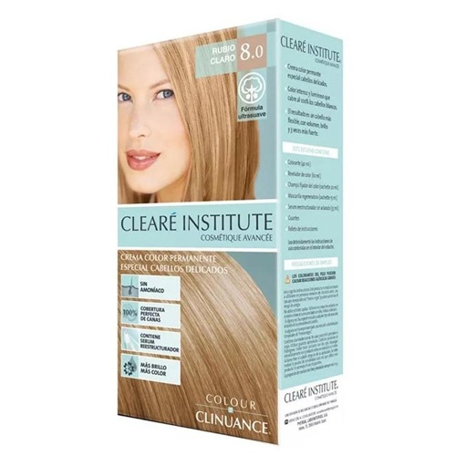 Clearé Colour Clinuance Crema Color Permanente 8.0 Rubio Claro