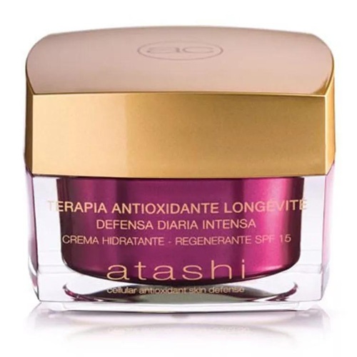 Atashi crema día antioxidante longetive hidratante regenerante SPF15 50ml
