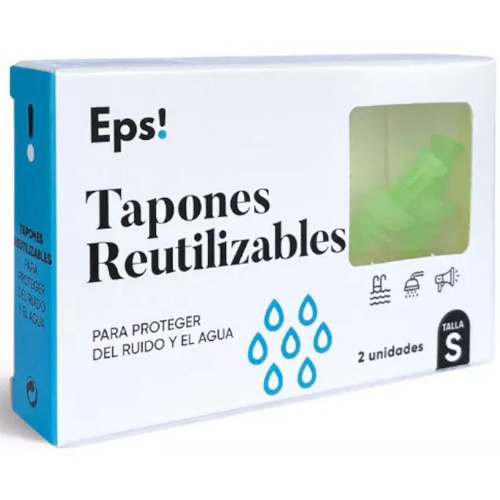 Tapones de silicona reutilizables - eps! (2 unidades talla s)