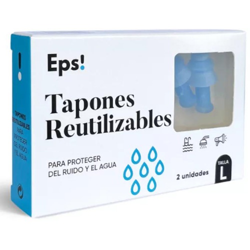 Tapones de silicona reutilizables - eps! (2 unidades talla l)