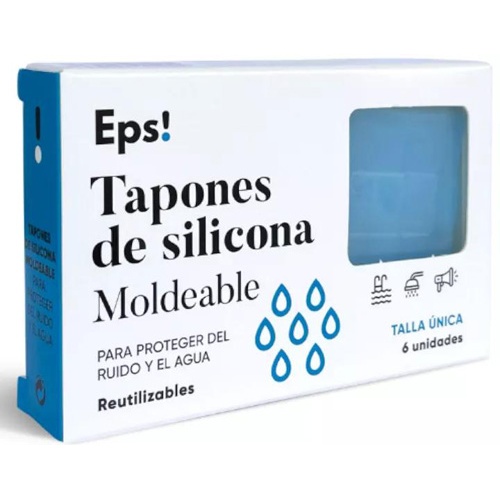 Tapones de silicona moldeables - eps! (6 unidades)