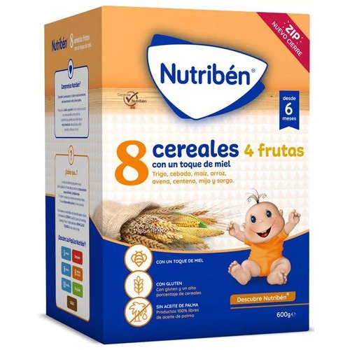 Nutribén® 8 Cereales con un toque de miel 4 Frutas