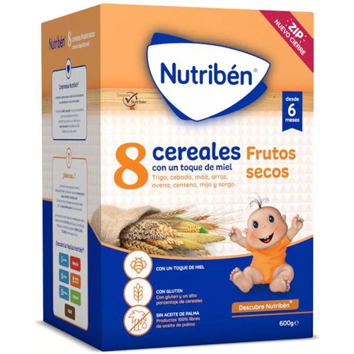 Nutribén® 8 Cereales con un toque de miel Frutos secos