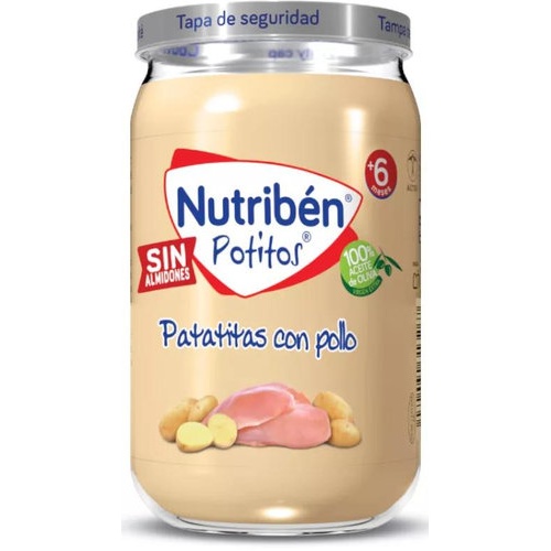 Nutribén Potito Pollo con patatitas +6m (235 g)