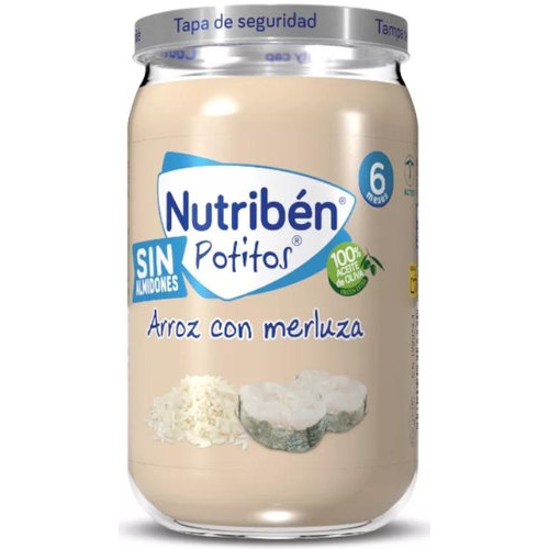 Nutribén Potito Suprema de merluza con arroz +6m (235 g)