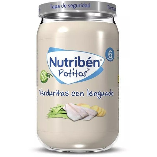 Nutribén Potito Verduritas con lenguado +6m (235 g)