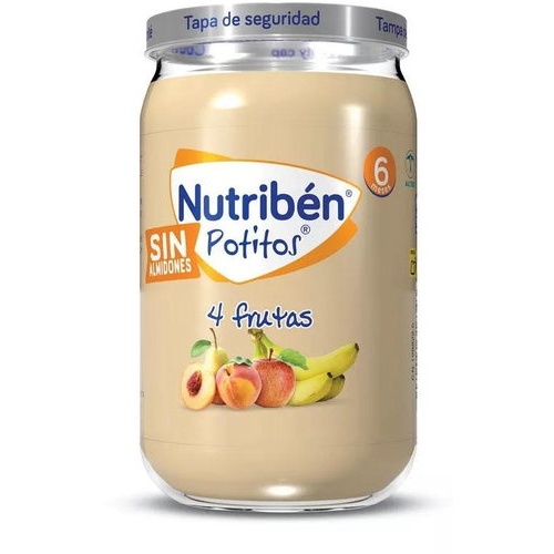 Nutriben potitos 4 frutas (1 envase 235 g)