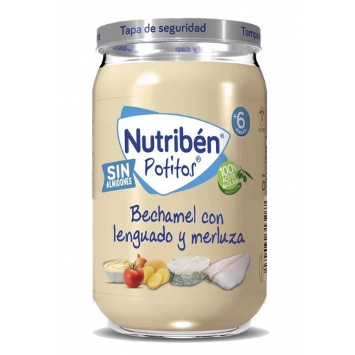Nutriben potitos bechamel con lenguado y merluza  1 envase 235 g